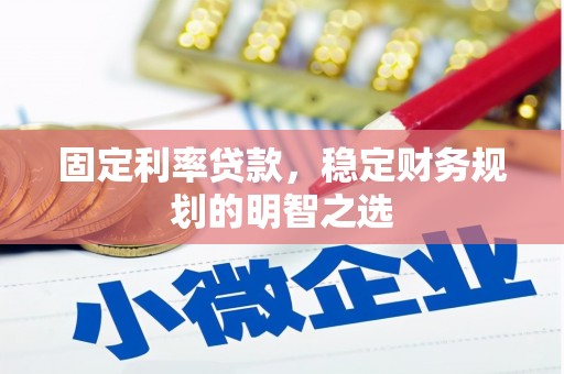 莒南固定利率贷款，稳定财务规划的明智之选