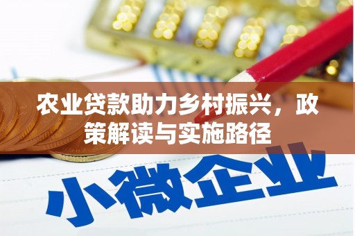 莒南农业贷款助力乡村振兴，政策解读与实施路径