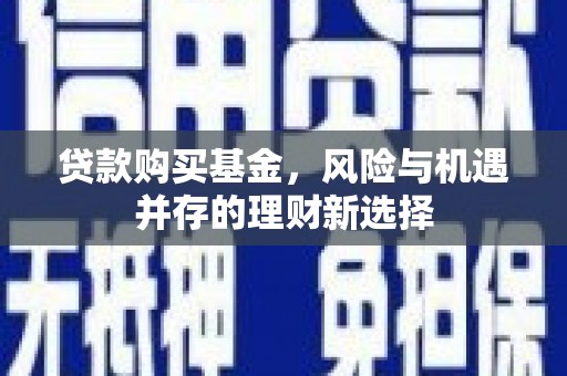 莒南贷款购买基金，风险与机遇并存的理财新选择