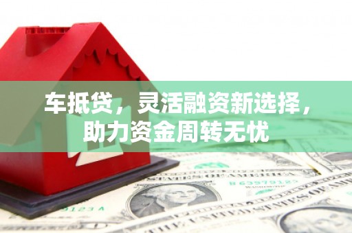 莒南车抵贷，灵活融资新选择，助力资金周转无忧