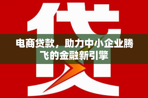 莒南电商贷款，助力中小企业腾飞的金融新引擎