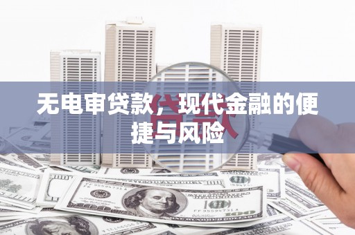 莒南无电审贷款，现代金融的便捷与风险