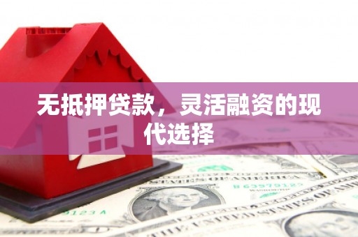 莒南无抵押贷款，灵活融资的现代选择
