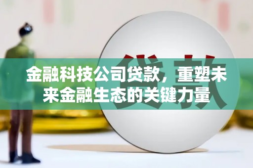 莒南金融科技公司贷款，重塑未来金融生态的关键力量