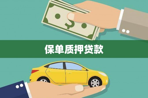 莒南保单质押贷款