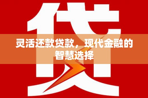 莒南灵活还款贷款，现代金融的智慧选择